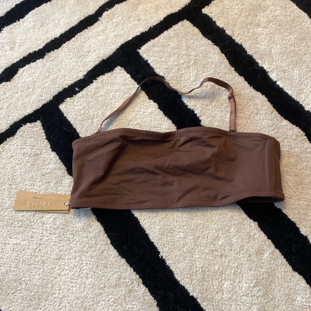 NWT! SKIMS Recycled Swim Bandeau Bikini Top